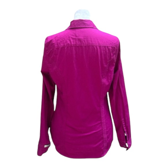 EXPRESS FUCHSIA PINK Button up collared Shirt Orginal S/P - Picture 4 of 5